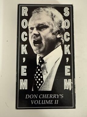 Don Cherry Rock’em Sock’em Hockey Volume II VHS Rare Hockey Highlights Tape